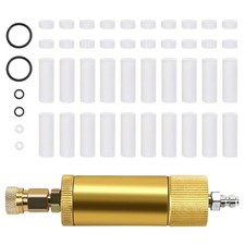 Pcp Hand Pump Air Filter Water-oil Separator With Female And Male Quick Gold