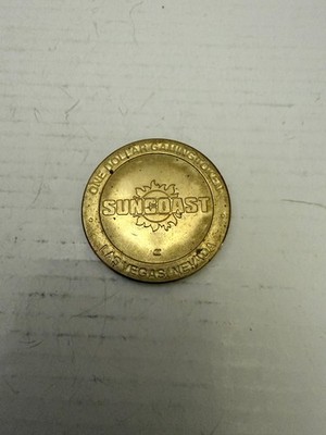 Vintage Suncoast Casino Las Vegas Nevada 1 Dollar Slot Gaming Token