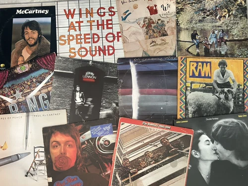 Lot (12) Beatles Solo Vinyl Record Albums LP McCartney, Lennon, Ringo