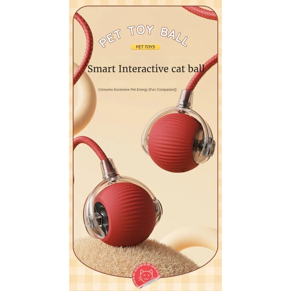 Automatic Rolling Ball Smart Pet Toy Electric Self-Moving Cat Dog Kitten Game UK - Image 2 of 4