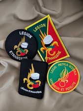 4 St&uuml;ck Set FREMDENLEGION Patch Stoffabzeichen Aufn&auml;her ca. 8 cm incl. Klett NEU