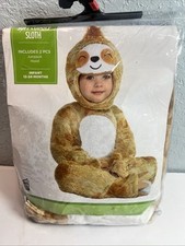 Sloth Infant Halloween Costume 12-24 Months Soft And Cuddly 2 Pieces Party