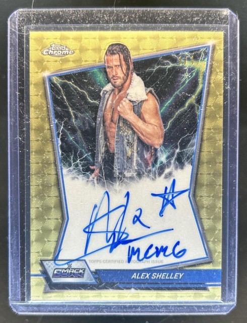 2026 Topps Chrome WWE Alex Shelley Blue Brand Auto Autograph SuperFractor #1/1