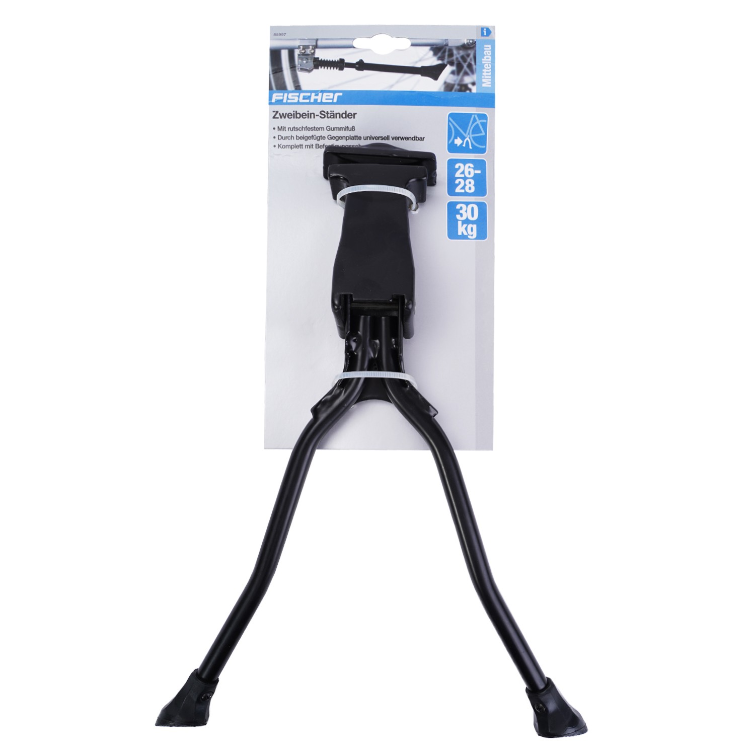 Fischer Fahrrad-Ständer Mittel-Ständer 26 27 28 Doppelständer Zweibein-Ständer