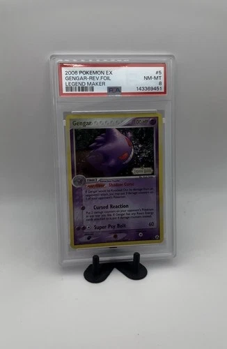 Pokémon TCG EX Gengar Reverse Holo Legend Maker 5/92 PSA 8 2006 Holo Rare