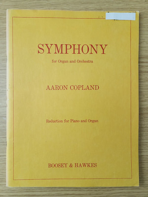 SINFONIE für ORGEL & ORCHESTER - AARON COPLAND - BOOSEY - PORTOFREI