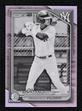 2024 Bowman Draft Chrome Pearl Refractor Francisco Vilorio #BDC-107 16wc