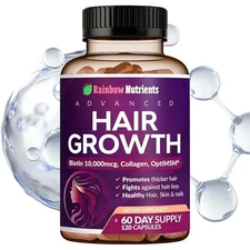 Rainbow Nutrients Advanced Hair Growth-Promote Hair Growth and Prevent Hair Loss