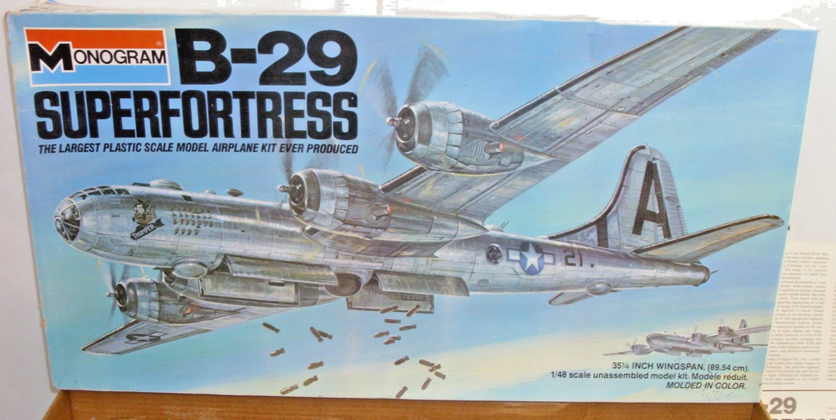 MONOGRAM B-29 SUPERFORTRESS AIRCRAFT MODEL KIT 1:48 BOXED 5700 | eBay