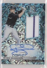 2018 Panini Chronicles Neon Blue Prizm 49/99 Ryan McMahon #RJA-RM Auto ev1