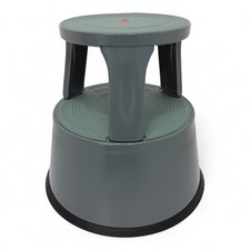 New Heavy Duty Metal Kick Step Stool in RED, Black, Blue And Grey