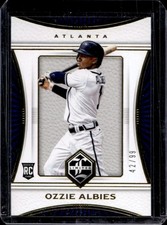 2018 Chronicles Ozzie Albies Limited Gold Spotlight RC #/99 Braves