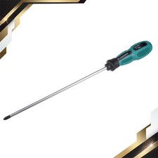  2 Phillips Screwdriver 10" Round Shaft Non Slip Comfortable Handle New