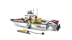 Lego City Fishing Boat Set 60147 Plastic Block Educational Study Toy