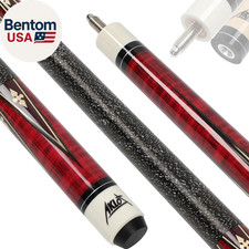 Pool Cue Stick 58'', Canadian Maple Pro Billiard Cue 13Mm Leather Tip, Anti-Sli