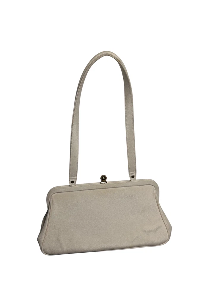 Exquisite vintage  ISABELLA FIORE Designer Bag -  Floral cream purse/handbag - Image 2 of 4