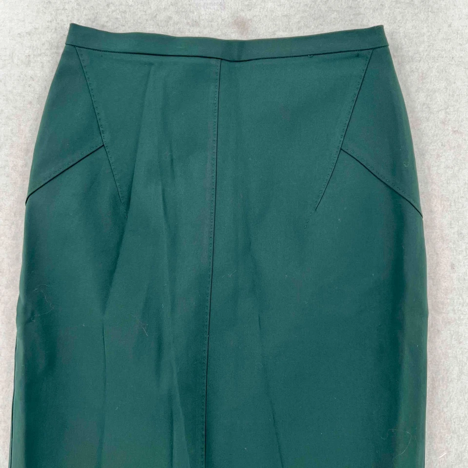 Женская юбка-карандаш LES COPAINS длина до колена зеленая с высоким подъемом размер W27 L24 - Изображение 2 из 4
