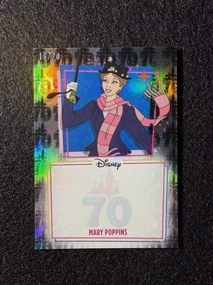 Topps Disneyland 70th Foil Mary Poppins Autograph Opportunity Card 16/70 UA-MP