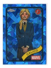 2025 Topps Marvel Chrome SAPPHIRE Base Card #67 Calico (1st Appearance RC)