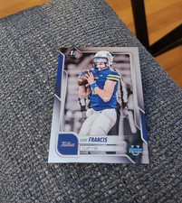 2025 Bowman U Chrome Football Kirk Francis #20 1st Tulsa