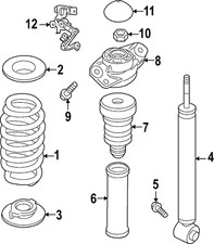 Genuine Volkswagen Shock Absorber 3Q0-513-045-AS