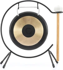 Mini Gong, 6 Inch Chau Gong, Includes Stand & Mallet, Small Percussion Instrumen