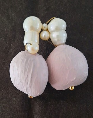 Completedworks - Gold Pearl Drop Earrings