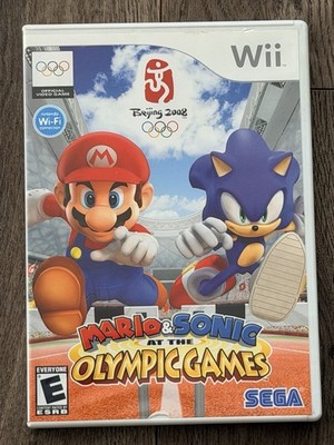 Nintendo Wii Mario & Sonic At The Olympic Games Bejing 2008 Sega Video Game CIB