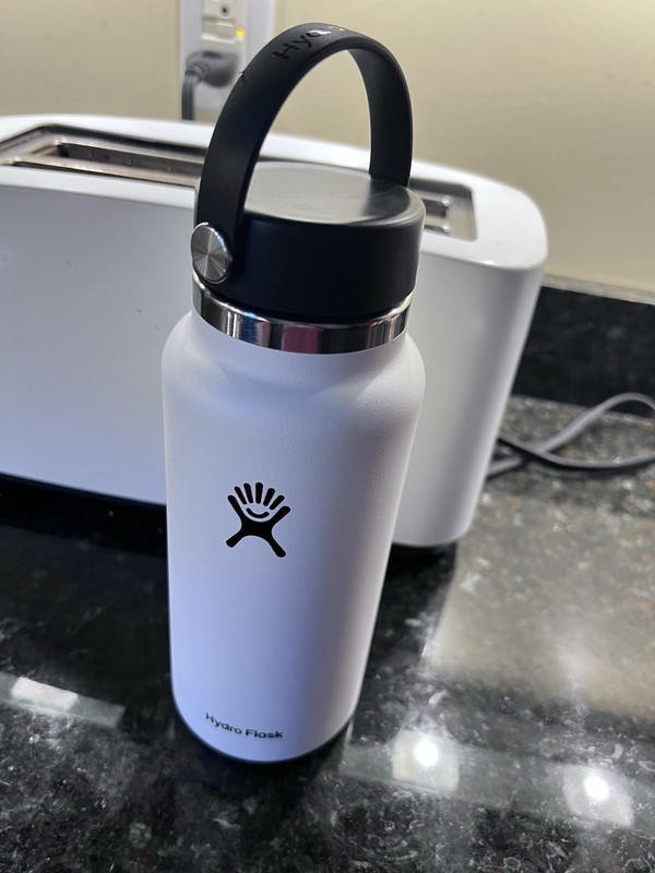 New w/o Tags White Hydro Flask 32 Oz Tumbler Public Lands Logo On 1 Side No Resv