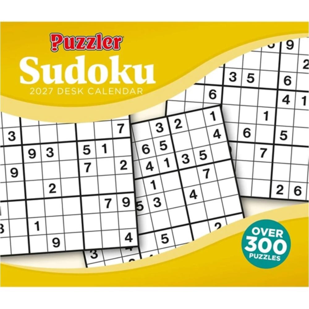 Sudoku, Puzzler 2027 Month To View Desk Calendar