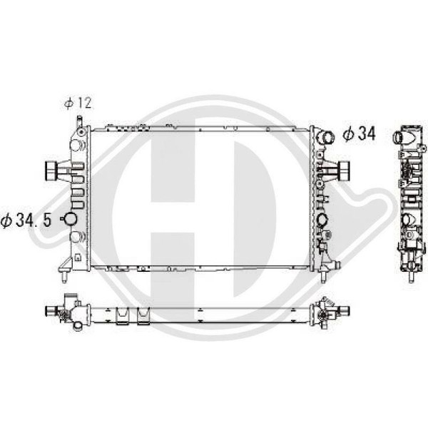 KüHler MotorküHlung Diederichs DCM2623 Diederichs Climate FüR Opel-image