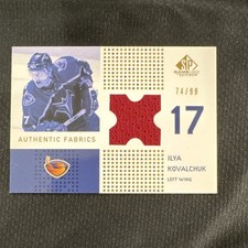 Upper Deck 2002-03 SP Game Used Ilya Kovalchuk AF-KK Thrashers MEM /99