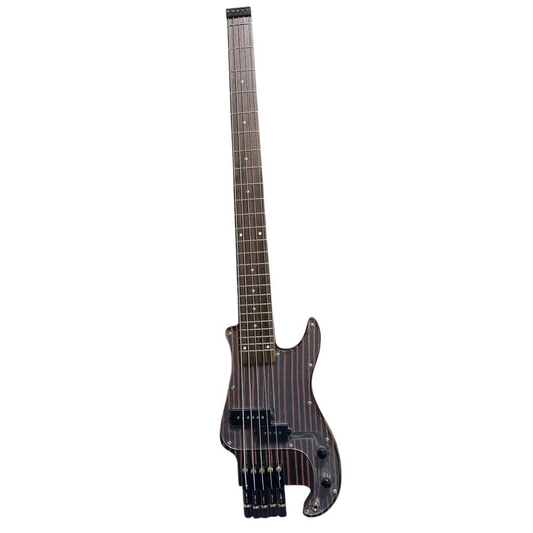 Musoo 5 String Electric Bass Long Scale Wood Grain Design | eBay