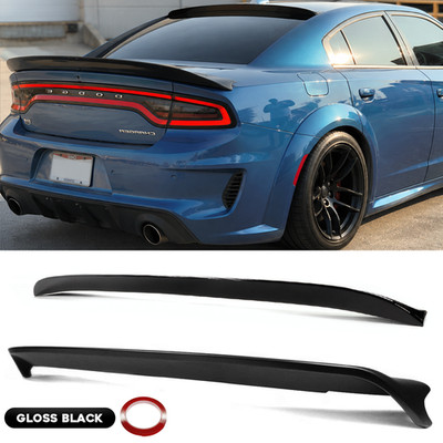 For Dodge Charger 15-23 Redeye Style Gloss Blk Trunk + Rear Window Roof Spoiler