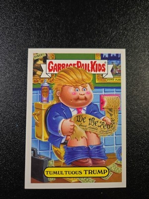 Impeach & Convict Donald Dump Spoof Tumultuous Trump Garbage Pail Kids 2016 Card