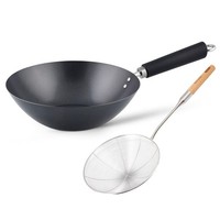 Ken Hom Wok 27 Cm Induktion Inkl. FritierlöFfel Wokpfanne Antihaft Karbonstahl
