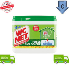 Wc Net Professional Fosse Biologiche Capsule Idrosolubili per WC Scioglie gli