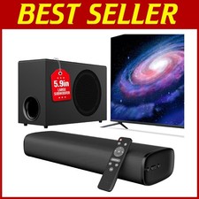 Space-Saving Soundbar with Multiple Connectivity