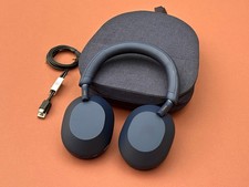 SONY WH-1000XM5 Wireless Noise Canceling Over Ear Headphones /w CASE - BLUE E