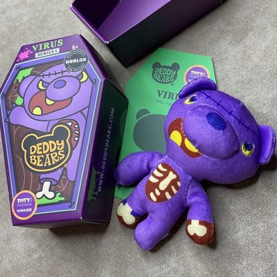 Deddy Bears Virus Series 5 Robux Plush Purple Zombie Frankenstein Coffin