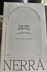NERRA Body Dry Oil Jasmine Wood 3.1 fl oz With 8 Botanical Oils New In Box