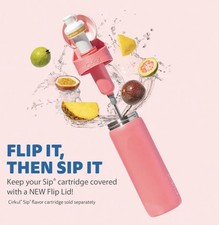 New Cirkul Charmed 26oz StrawSip Flip Stainless Steel No Spill Insulated Bottle