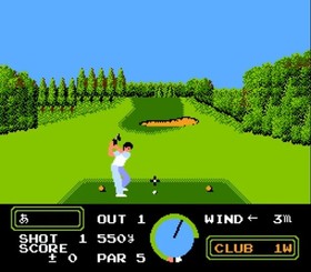 &copy;1988 Namco NINTENDO FAMICOM sports game CLASSIC GOLF Ozaki no Hole in One jap.