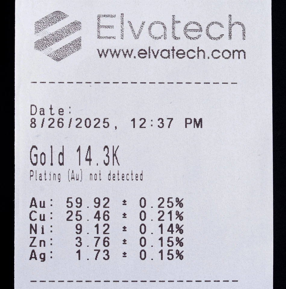 14k Yellow White Gold Two-Tone Link Bracelet 5.55g 7.25" Length 4.3mm Width - Image 2 of 4