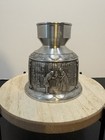 Vintage SKS Zinn Pewter Candle Holder Etched Medeval Made In Germany  — photo 2
