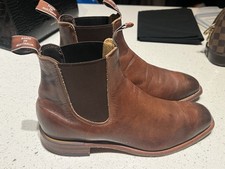 RM Williams Brown Leather Burnished Toe Boots 9 G 10 US