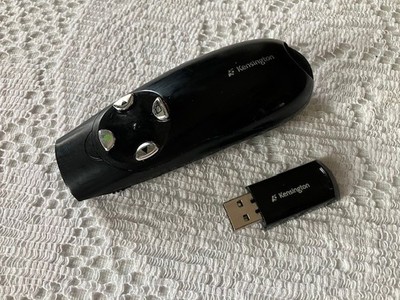 Kensington Wireless Presenter with Laser Pointer & Dongle + Manual Black Tested