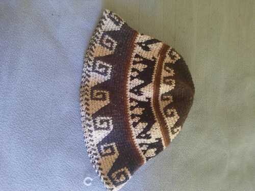 Handmade Choice Alpaca Products roll up alpaca bucket hat featuring a rustic...