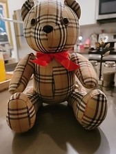 VINTAGE BURBERRY TEDDY BEAR PLUSH FRAGRANCE NOVA CHECK RARE FIND