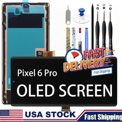 OLED Touch Screen Digitizer Display Assembly w/ Frame fit Google Pixel 6 Pro USA